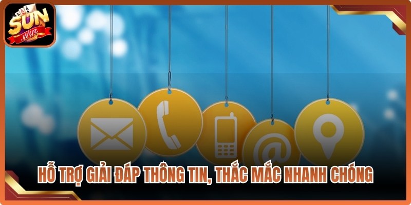 Hỗ trợ giải đáp thông tin, thắc mắc nhanh chóng
