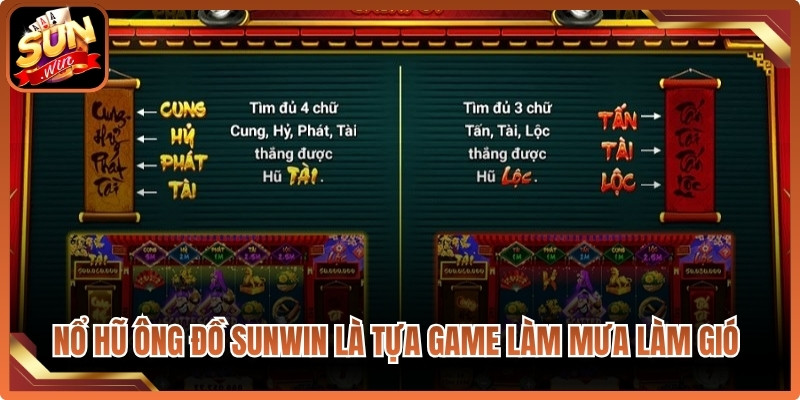 Nổ hũ Ông Đồ Sunwin là tựa game làm mưa làm gió hiện nay