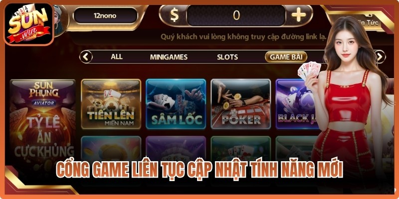 Cổng game còn liên tục cập nhật những tính năng tương tác mới